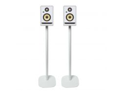 Vebos floor stand Bookshelf Speaker white set