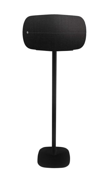 Black Vebos floor stand with B&O BeoPlay A6
