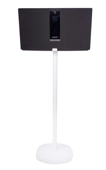 White Vebos floor stand with Bose SoundTouch 30
