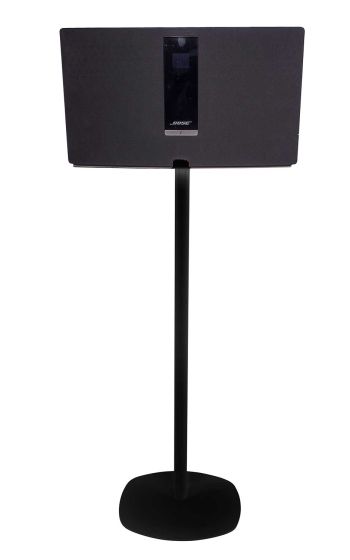 Black Vebos floor stand with Bose SoundTouch 30