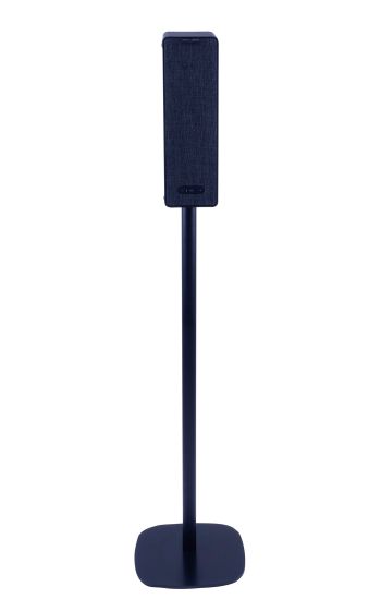 Black Vebos floor stand with Ikea Symfonisk vertical