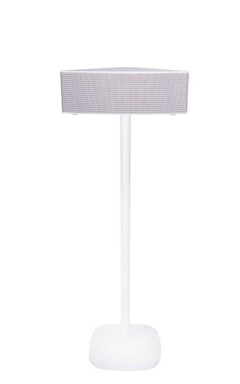 White Vebos floor stand with Samsung M5 WAM551
