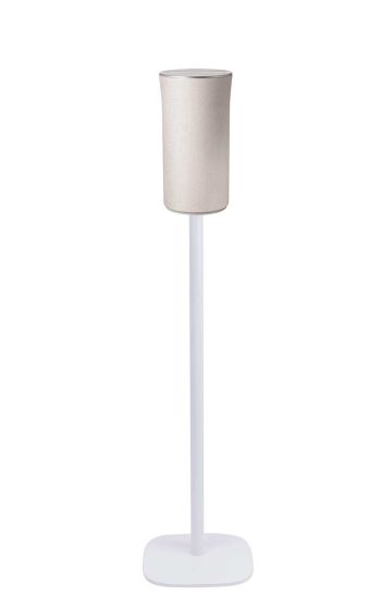 White Vebos floor stand with Samsung R1 WAM1501