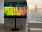 Black Vebos TV floor stand for Samsung Soundbar extra view 2