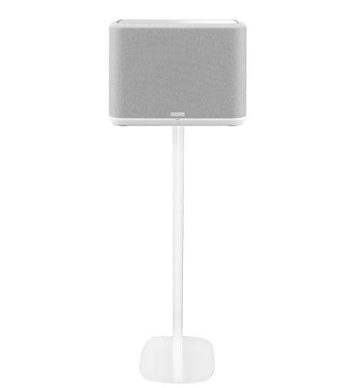 White Vebos floor stand with Denon Home 350
