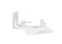 Vebos wall mount for Sonos Play 5 Gen 2 rotatable white - vertical detail view