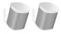 Set of two Vebos wall mounts for Sonos One white 20 degrees