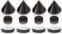 Black speaker spikes