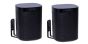 Set of two black Vebos wall mounts for Sonos One