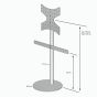 Vebos TV stand Bose SoundTouch 300 soundbar white