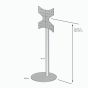 Vebos TV stand black VESA 200