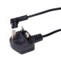 Vebos power cable with right-angled plug for Sonos One black 8 inch/20 cm UK plug 20 cm