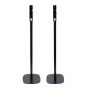 Single black Vebos floor stand with Samsung HW-Q990F