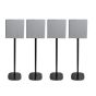 Vebos floor stand with Sony BRAVIA Theatre Quad black (4 pieces)