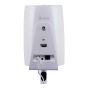 White Vebos floor stand for Denon HEOS 1 in rear view