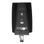 Black Vebos floor stand for Denon HEOS 1 in rear view