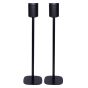 Set of two Vebos floor stands with Sonos One black set