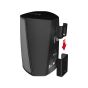 Black Vebos portable wall mount for Denon HEOS 1