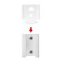 White Vebos portable wall mount for Sony SRS-ZR5 extra view
