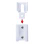White Vebos portable wall mount for Bluesound Pulse Flex without speaker