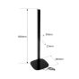 Vebos speaker stand Hisense HT Saturn black (4 pieces) 800 mm