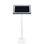White Vebos floor stand with Amazon Echo Show 15
