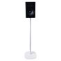 White Vebos speaker stand Audio Pro A28