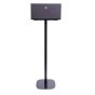 Black Vebos floor stand with Audio Pro C10