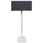 White Vebos floor stand with Audio Pro C20