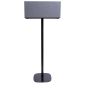 Black Vebos floor stand for Audio Pro C20 without speaker