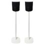 White Vebos floor stand with Bluesound Pulse M