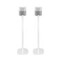 Set of two white Vebos floor stands with Bose Home Speaker 300