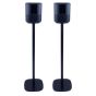 Set of two black Vebos floor stands with Bose Home Speaker 500
