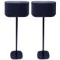 Set of two black Vebos floor stands with Harman Kardon Citation 500