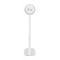 White Vebos floor stand for Harman Kardon Omni 10 in rear view