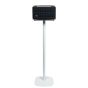 White Vebos floor stand with JBL Authentics 200