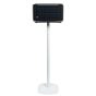 White Vebos floor stand with JBL Authentics 300