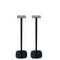 Single black Vebos floor stand with KEF LS50