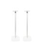 Single white Vebos floor stand with LG DS95QR