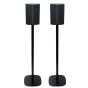 Set of two Vebos floor stands with LG DS95TR black set