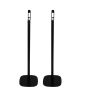 Single black Vebos floor stand with LG SPK8 S