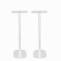 Single white Vebos floor stand with Marshall Acton