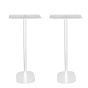 Single white Vebos floor stand with Marshall Stanmore