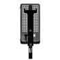 Black Vebos floor stand for Sonos Play 3 in rear view standing rear view
