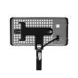 Black Vebos floor stand for Sonos Play 3 in rear view