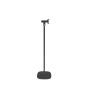 Black Vebos floor stand for Sonos Play 3 without speaker