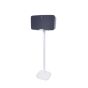 White Vebos floor stand for Sonos Five in front view