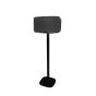 Black Vebos floor stand for Sonos Play 5 Gen 2 in front view