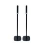 Single black Vebos floor stand with Sony HT-A9
