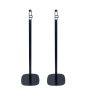 Single black Vebos floor stand with Sony SA-RS3S